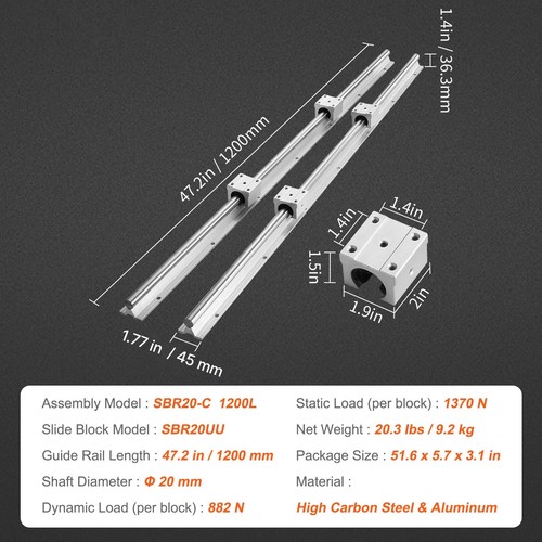 Linear guide rails sbr12 sbr16 - guide,