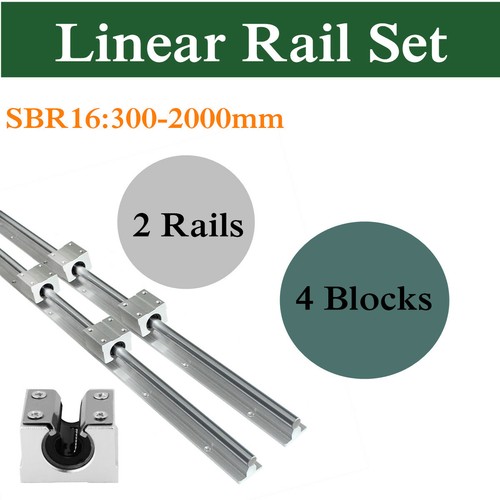 2pcs sbr16 300 - sbr16, linear